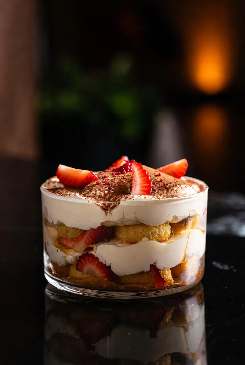 Strawberry Champagne Tiramisu
